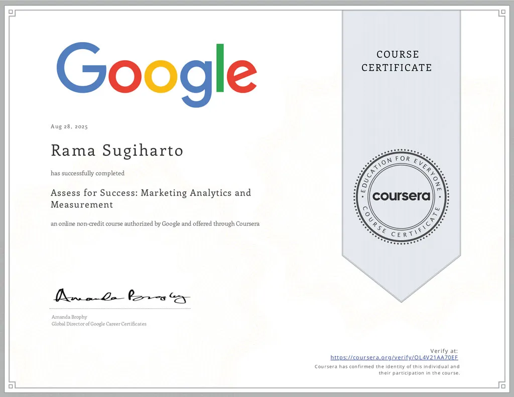 Assess for Success: Marketing Analytics and Measurement - Google