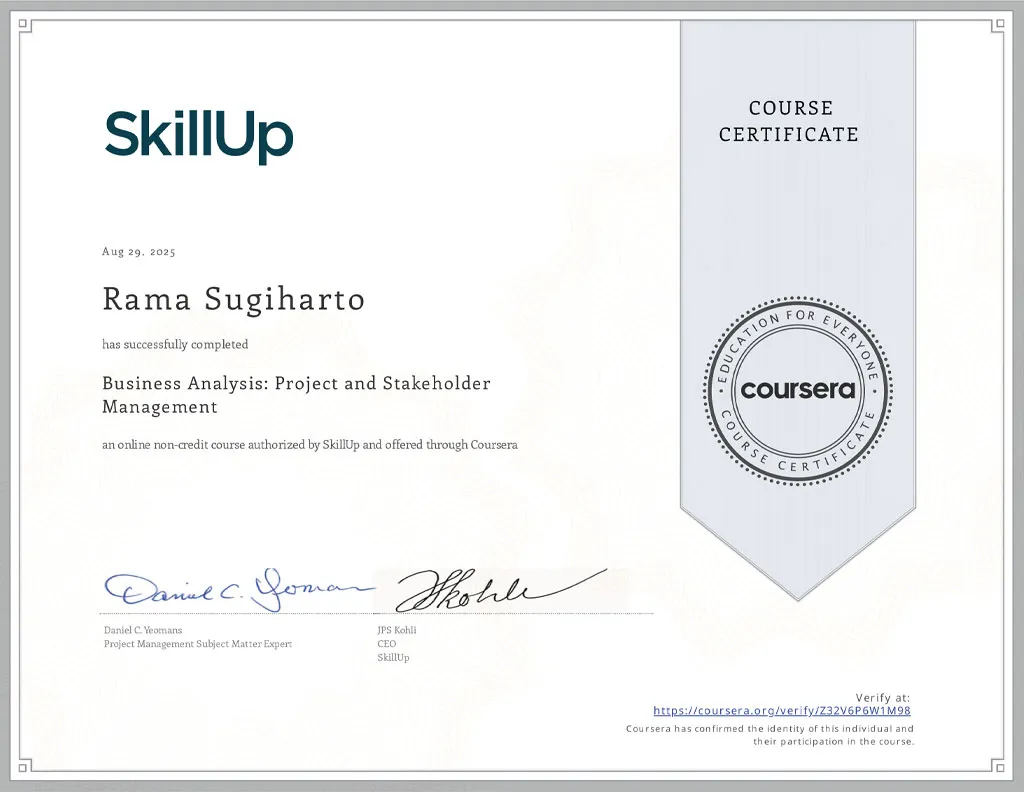 Business Analysis: Project and Stakeholder Management - IBM