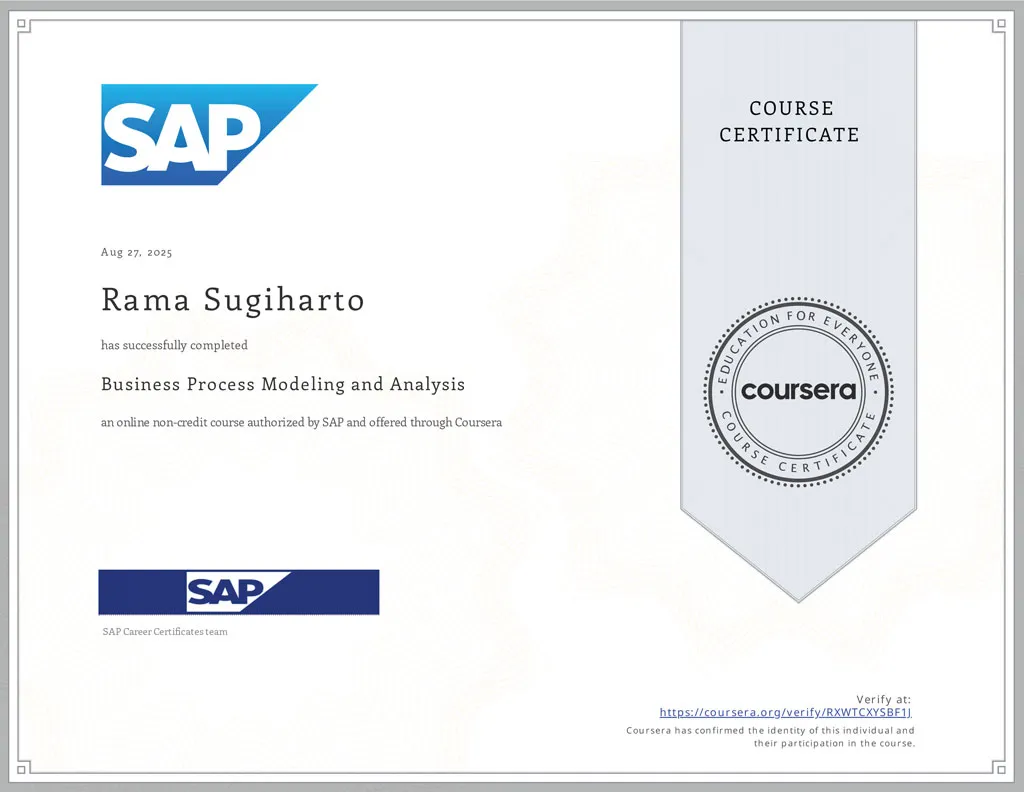 Business Process Modeling and Analysis - SAP