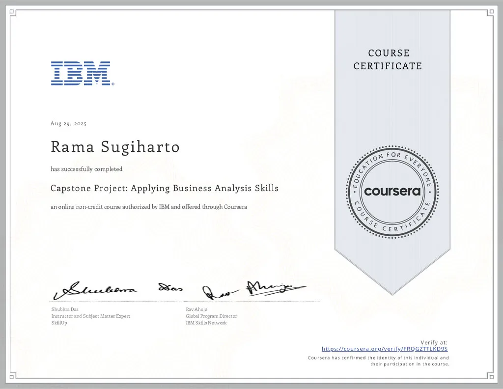 Capstone Project: Applying Business Analysis Skills - IBM