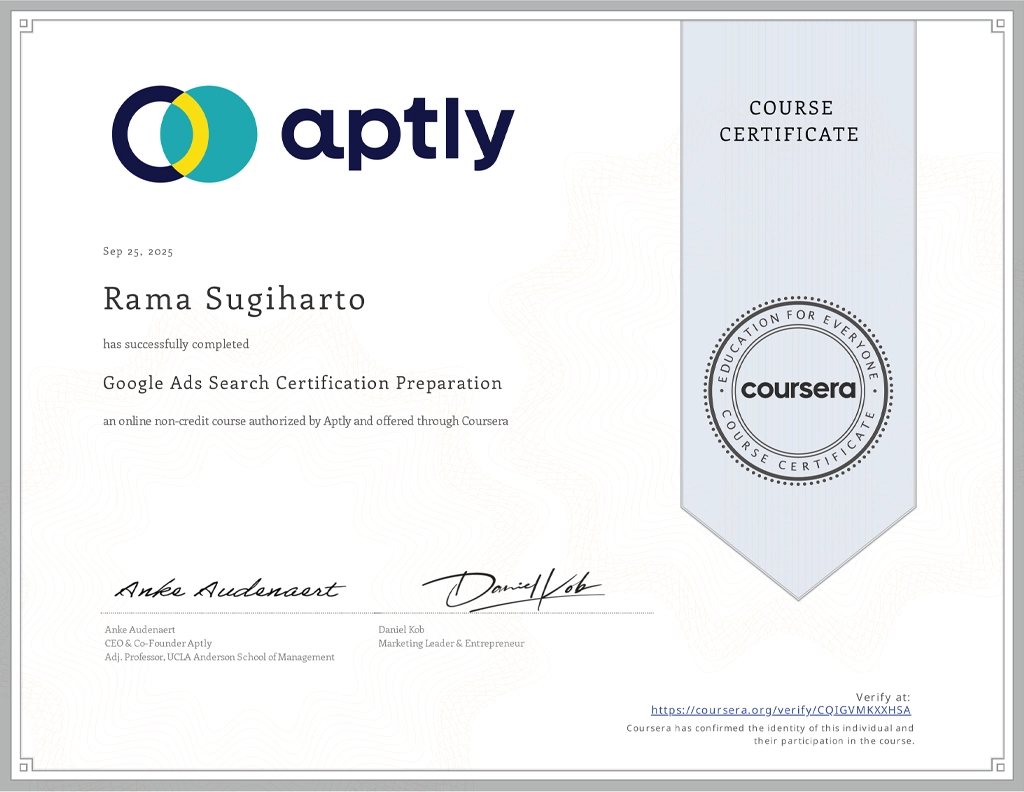 Google Ads Search Certification Preparation - Aptly