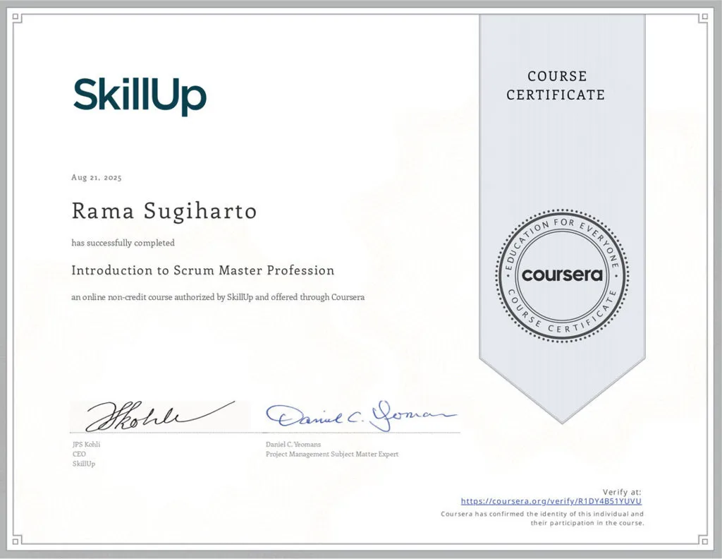 Introduction to Scrum Master Profession - SkillUp