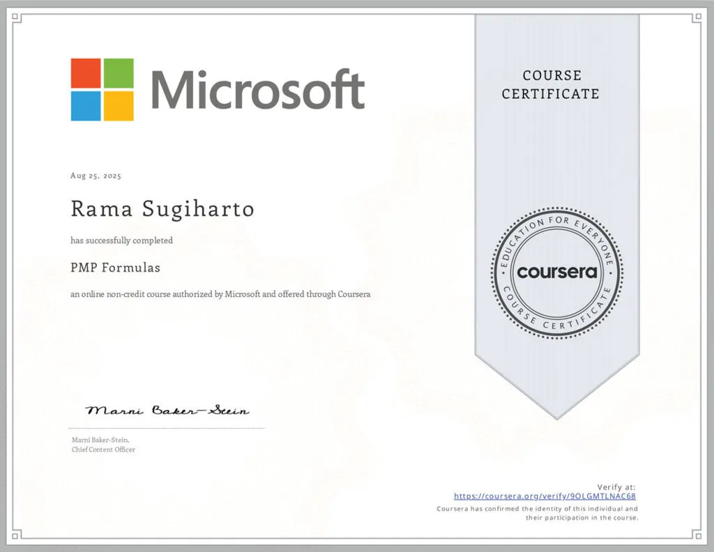 PMP Formulas - Microsoft