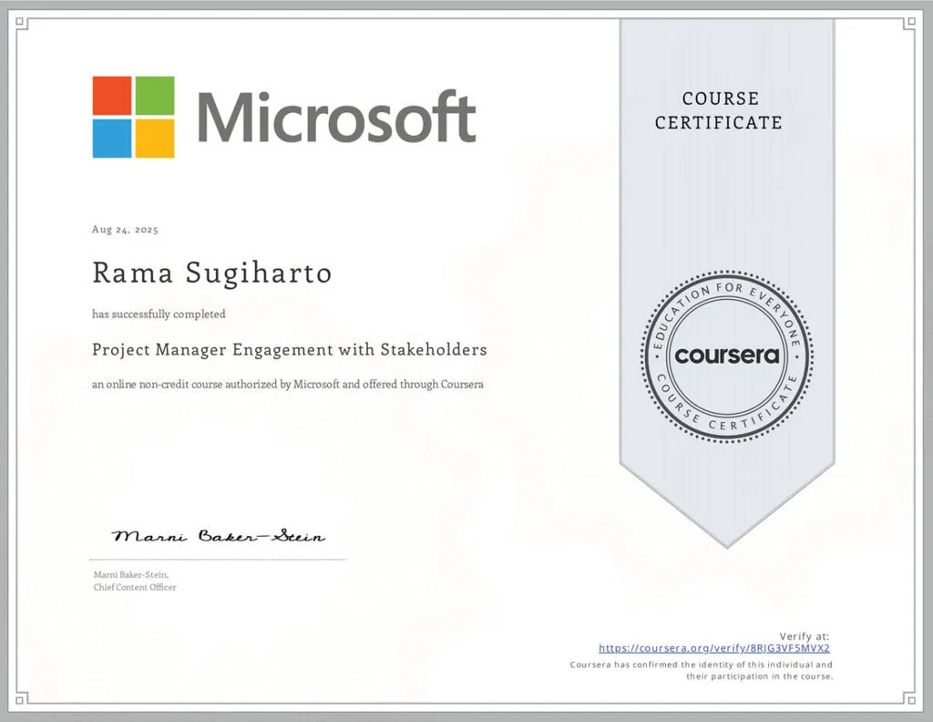 Project Manager Engagement with Stakeholders - Microsoft