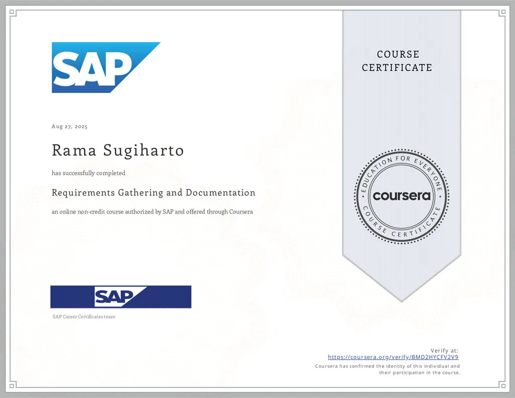 Requirements Gathering and Documentation - SAP