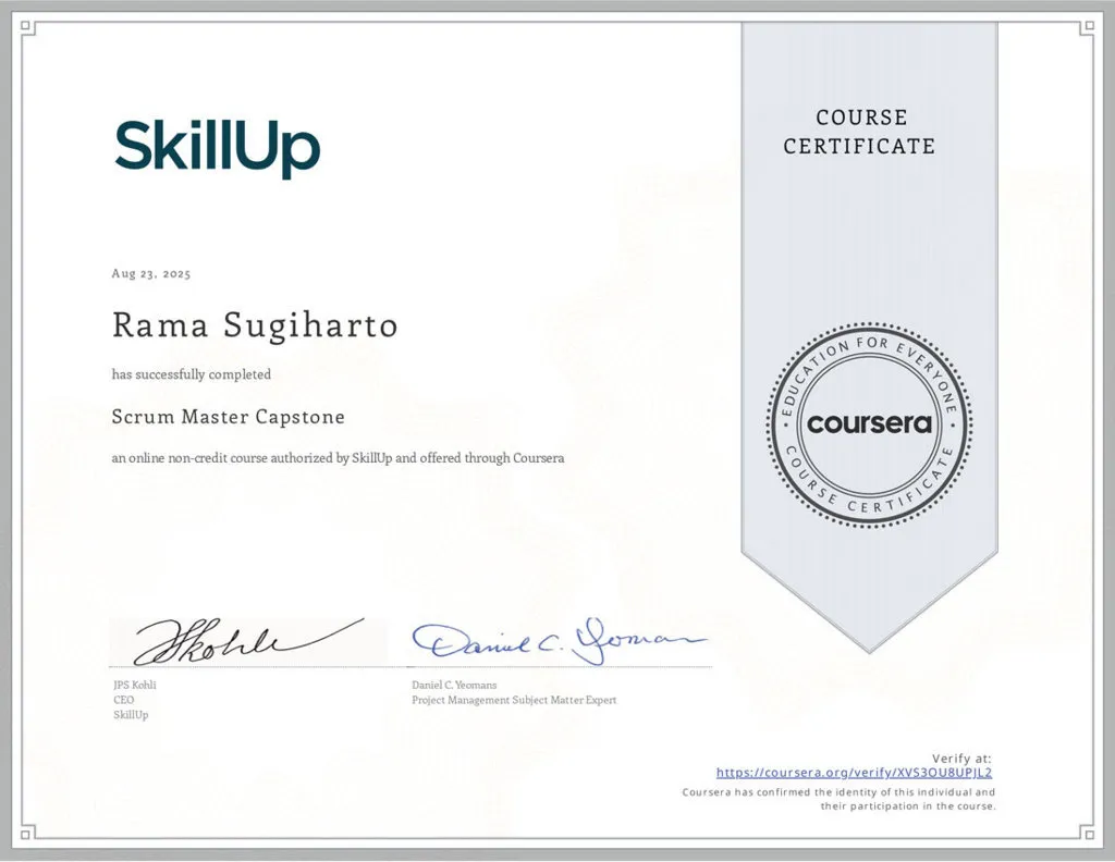 Scrum Master Capstone - SkillUp